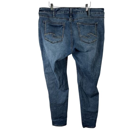 Silver Jeans Women's Skinny Jeans - Blue - Picture 4 of 7